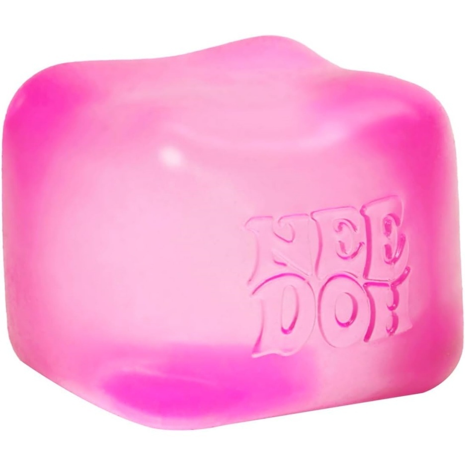 NeeDoh Nice Cube – Solid Squish – Pink