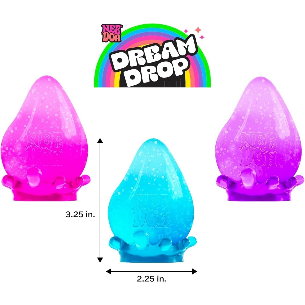 NeeDoh Dream Drop – Smooth Squeeze – 3 Pack - Image 3